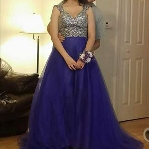 purple prom dress